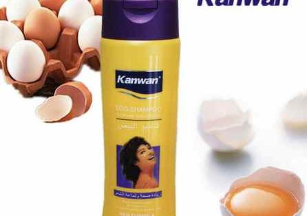 frasco de shampoo de huevo